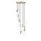 Z-Lite Alton Chandelier, 7-Light, 18 In.W x 14.25 In.H, Modern Gold/Clear+Frosted 824P-7R-MGLD - alternate 7